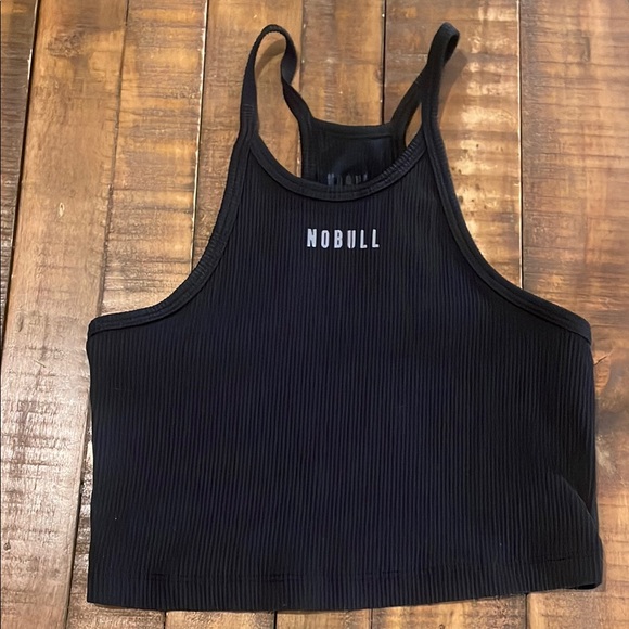 NOBULL Tops - NOBULL Women's Black Ribbed Athletic Crop Top